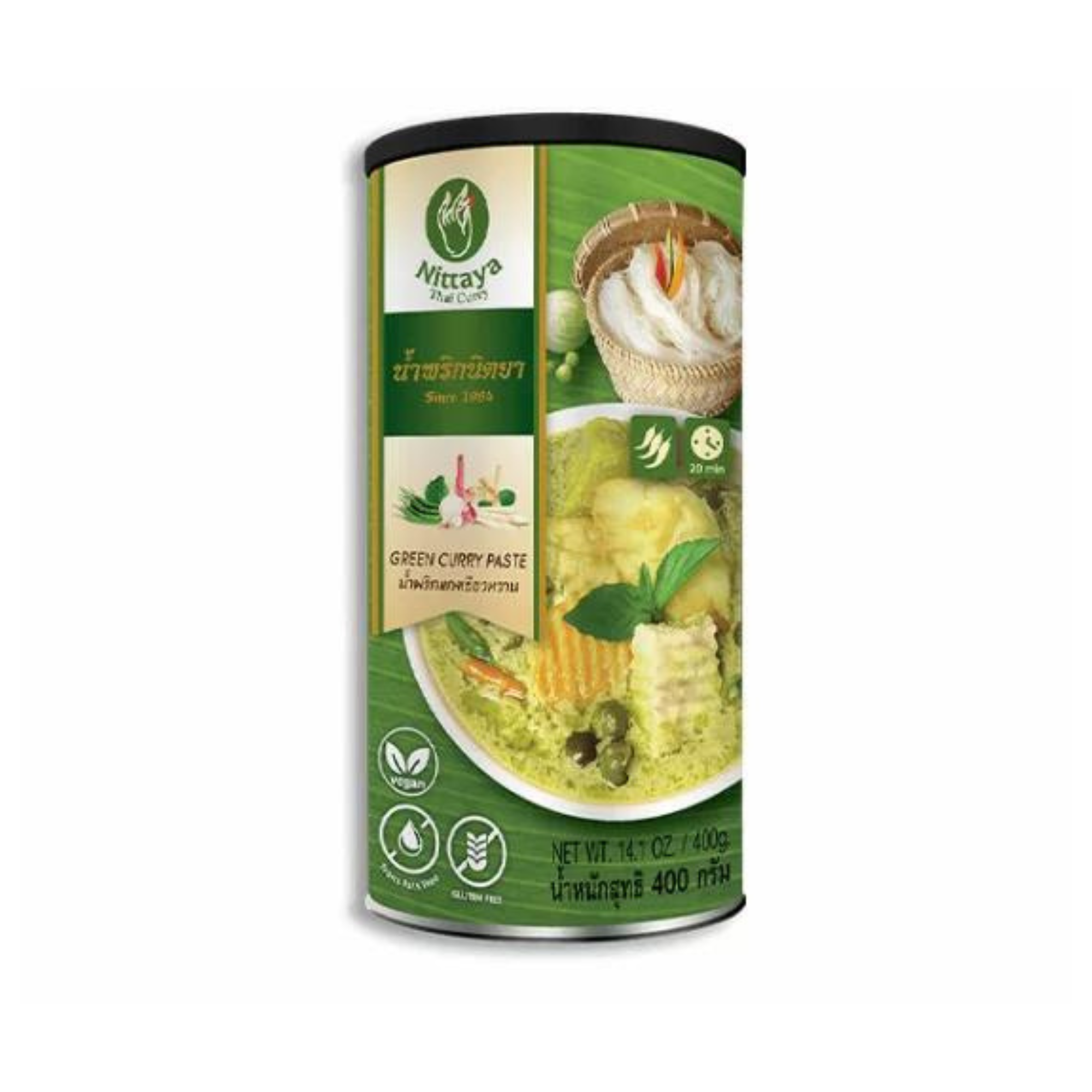 Curry Paste Green 400g, NITTAYA