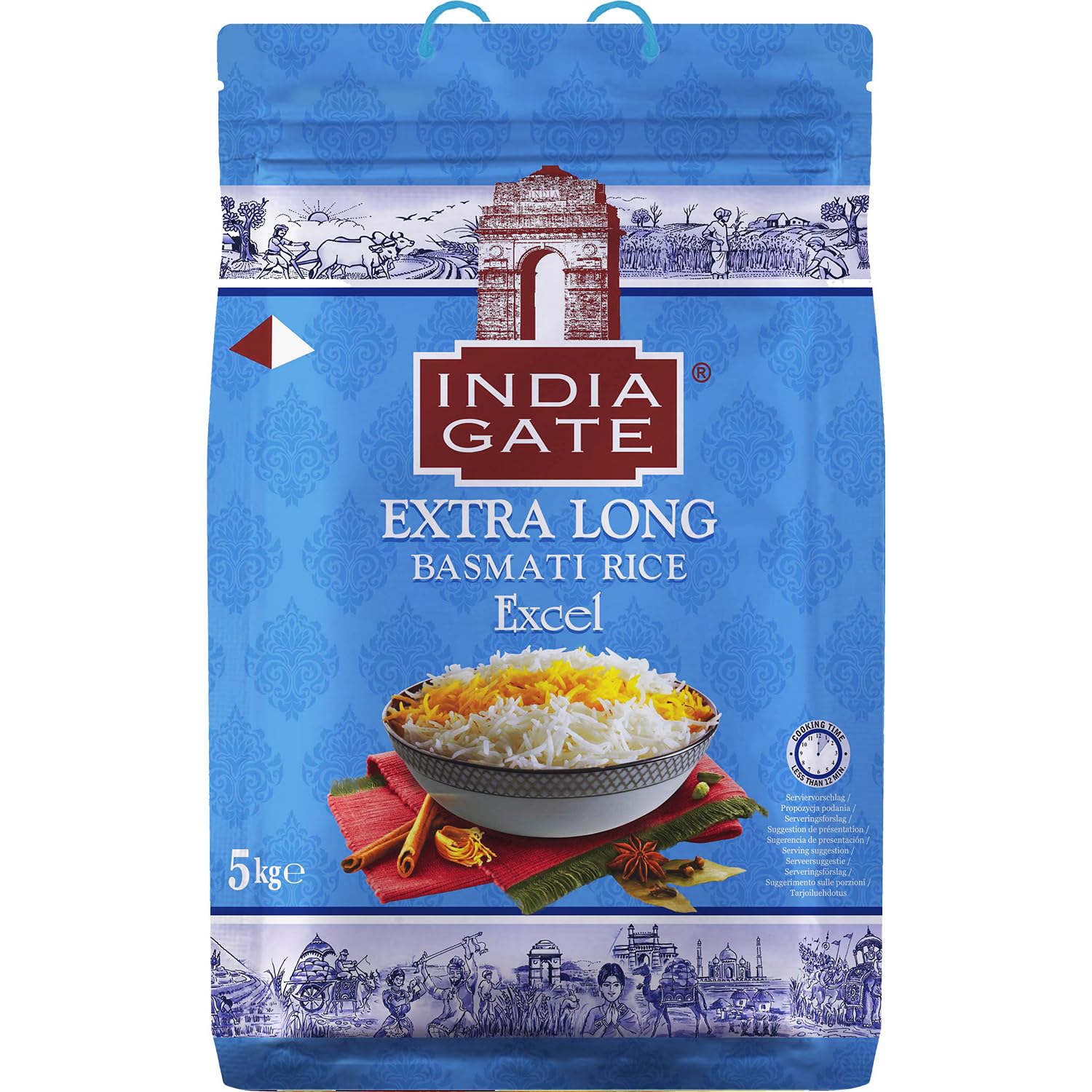Basmati Rice Extra Long Excel 5kg, INDIA GATE