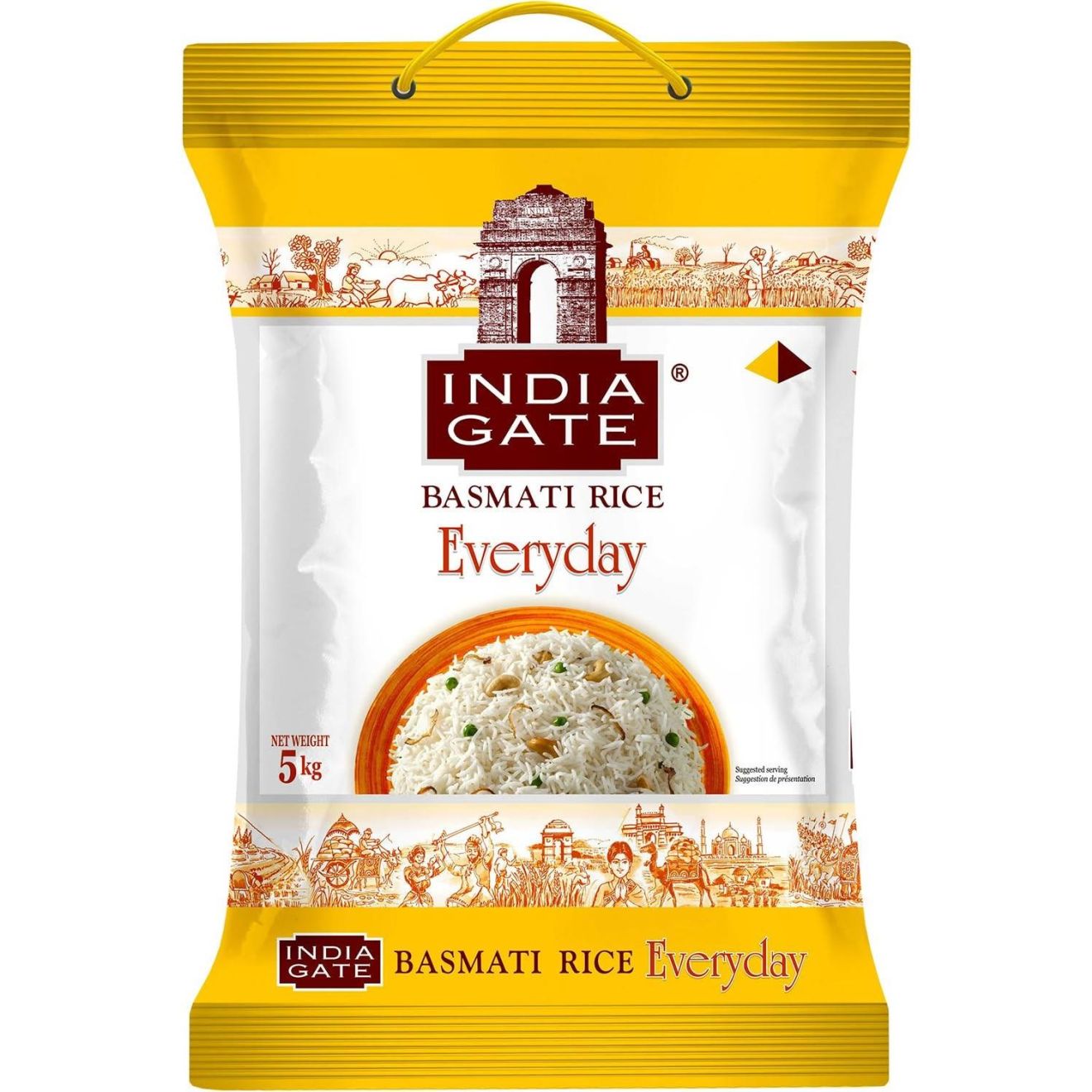 Basmati Rice Everyday 5kg, INDIA GATE