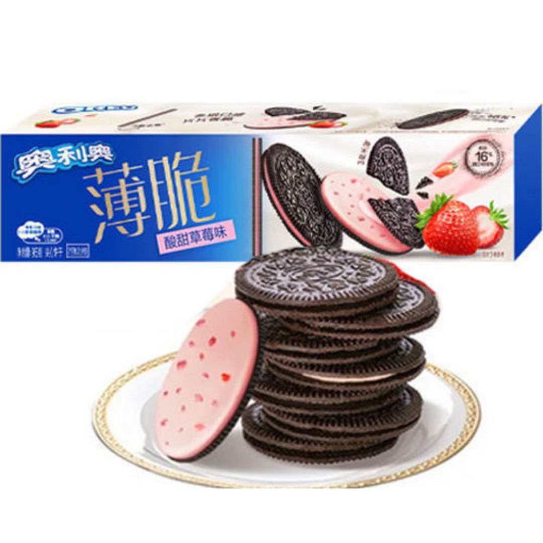CN Sandwich Biscuit Thin Strawberry FL 95g