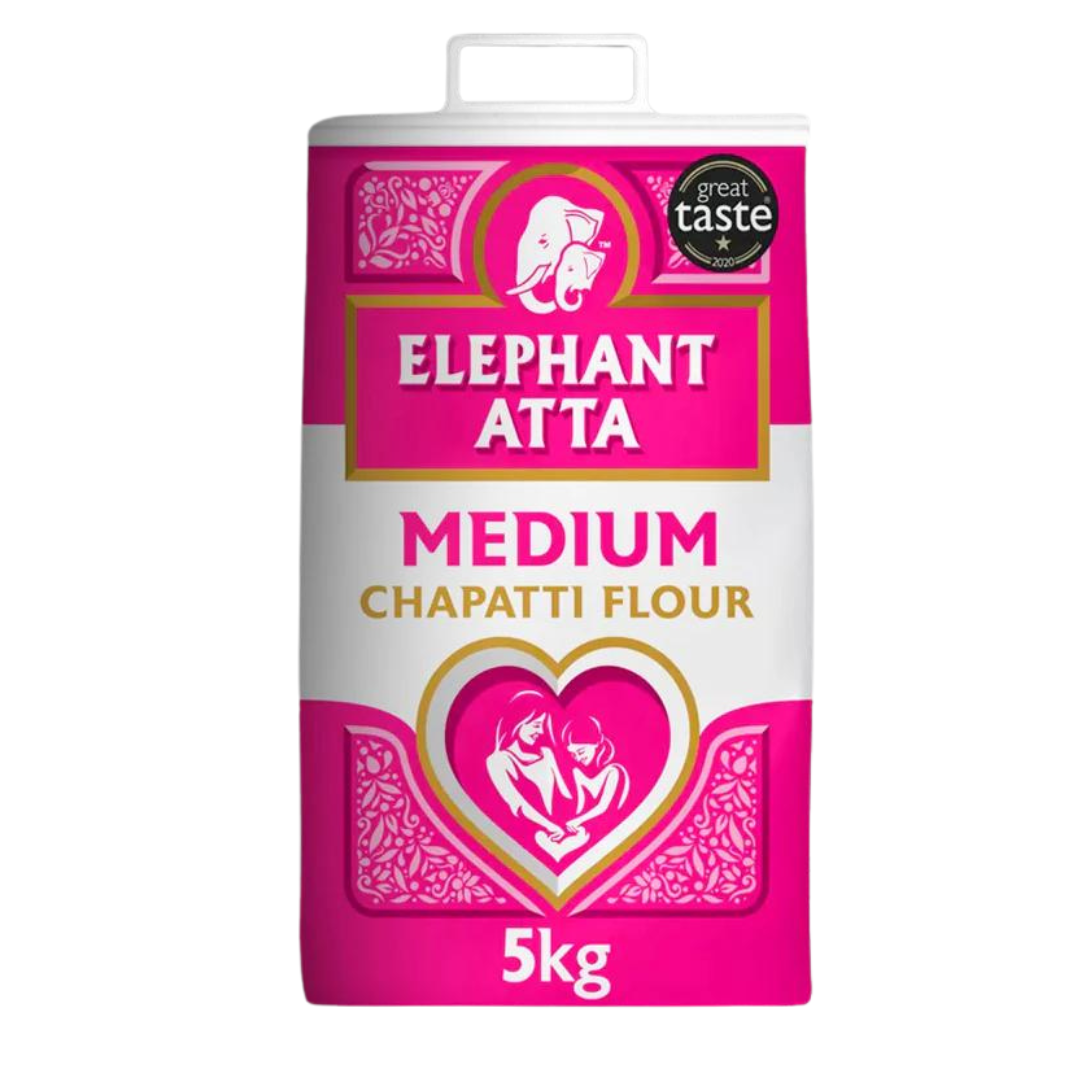 Chapatti Flour Medium 5kg ELEPHANT ATTA