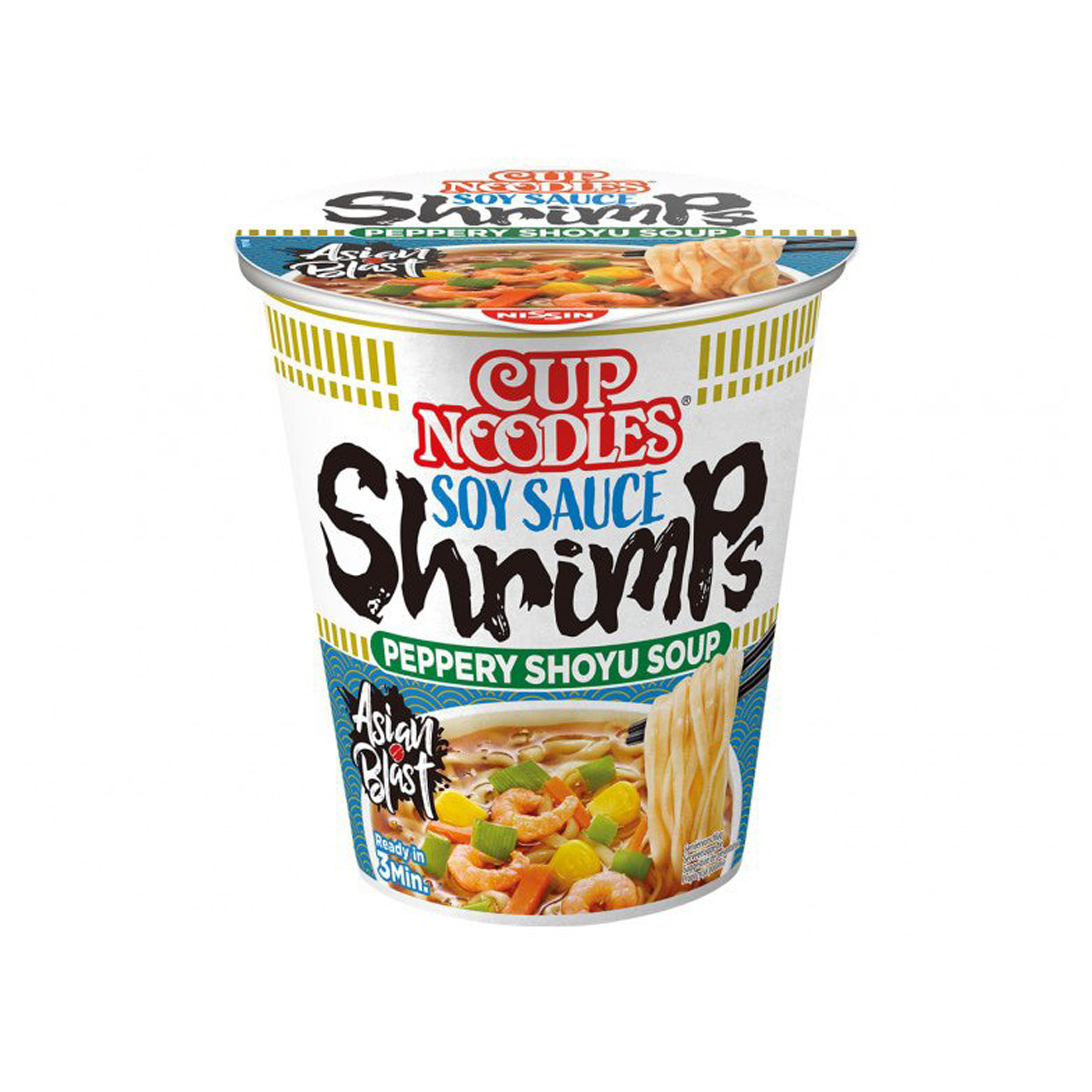 Cup Noodle Soy sauce Shrimp 63g, Nissin