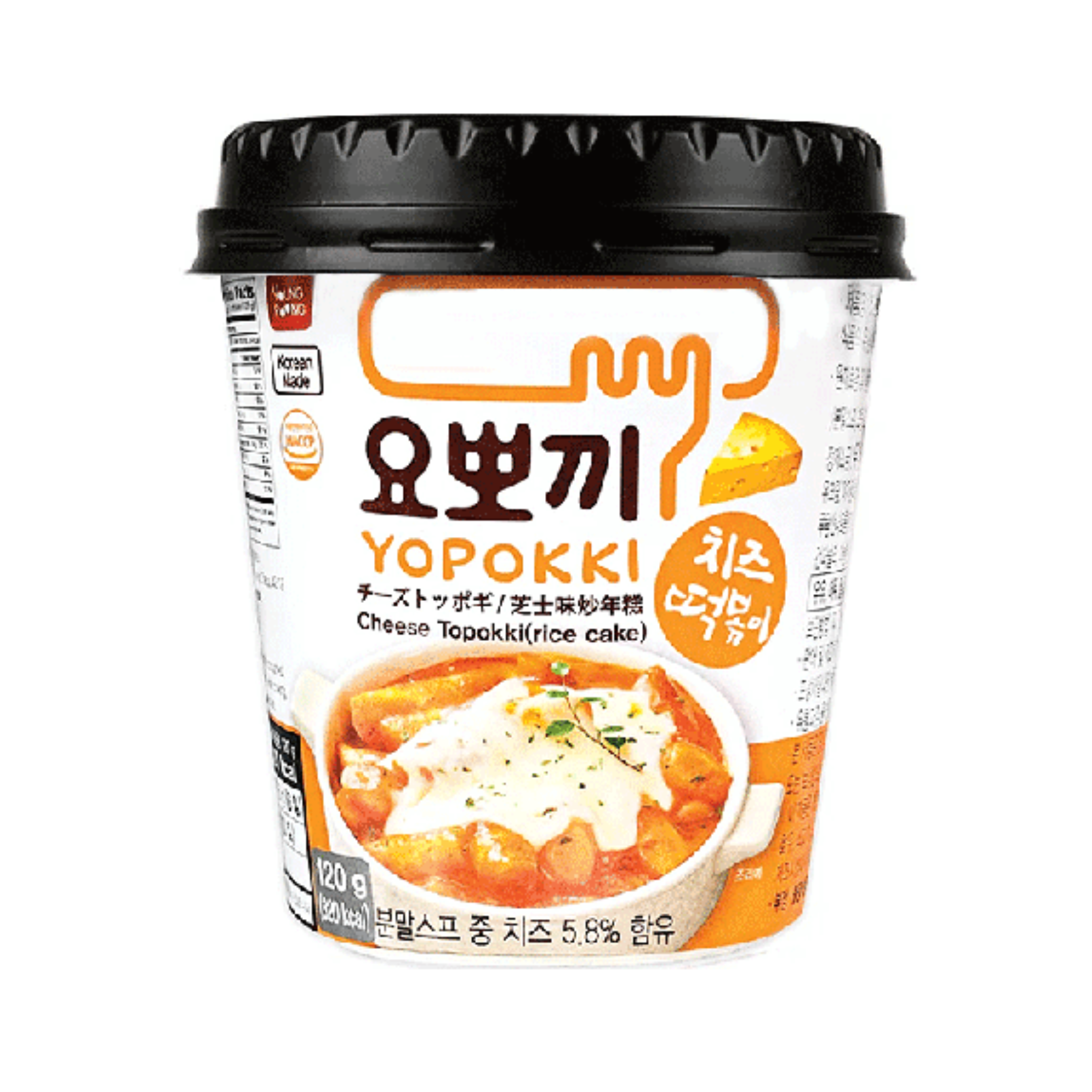 KR Yopokki Ricecake Cup Cheese 30x120g
