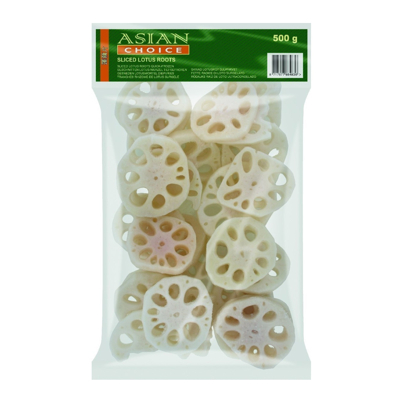 Lotus Roots Slice 500g, ASIAN CHOICE