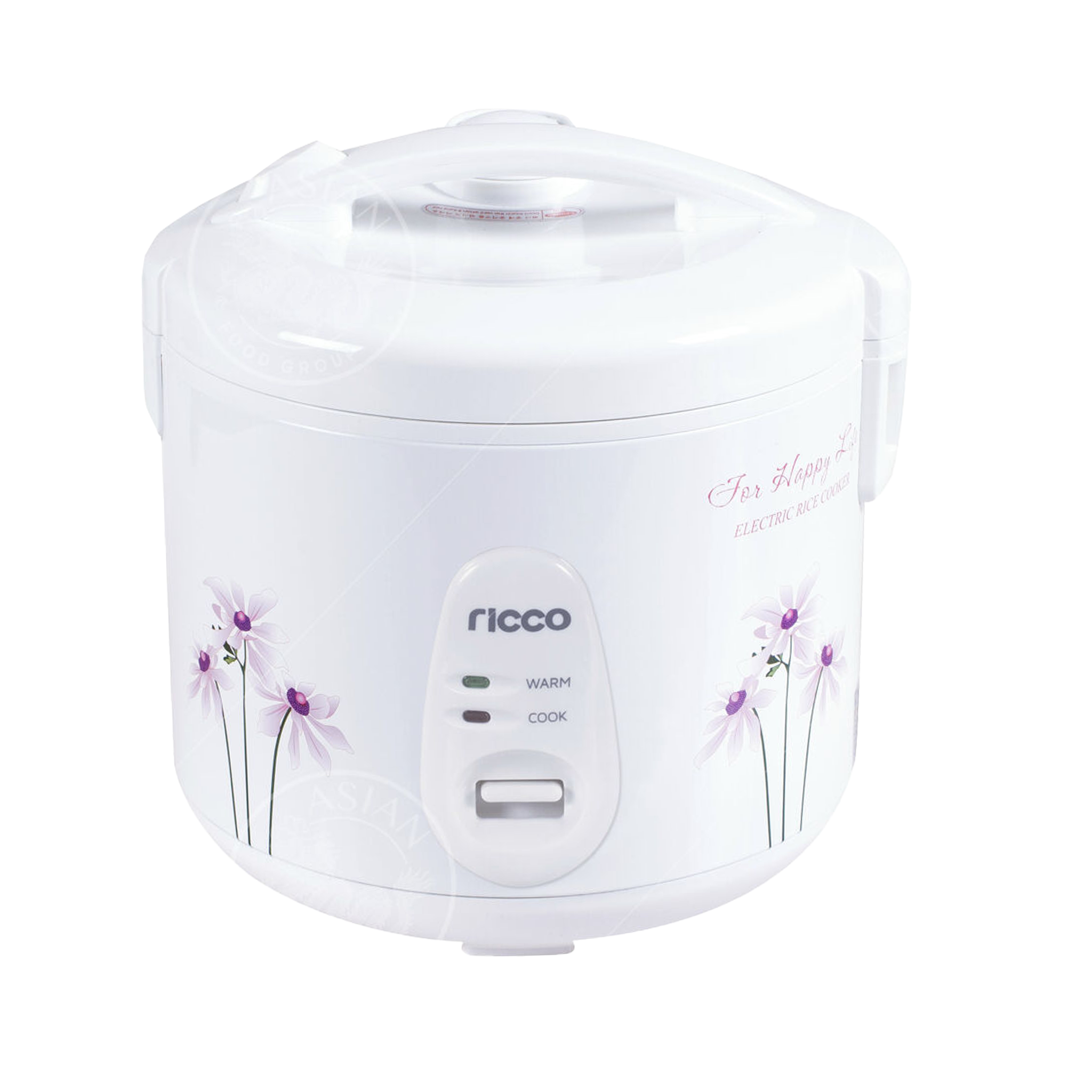 RICCO, Rice Cooker 1.0Ltr Flower Decor 1pc