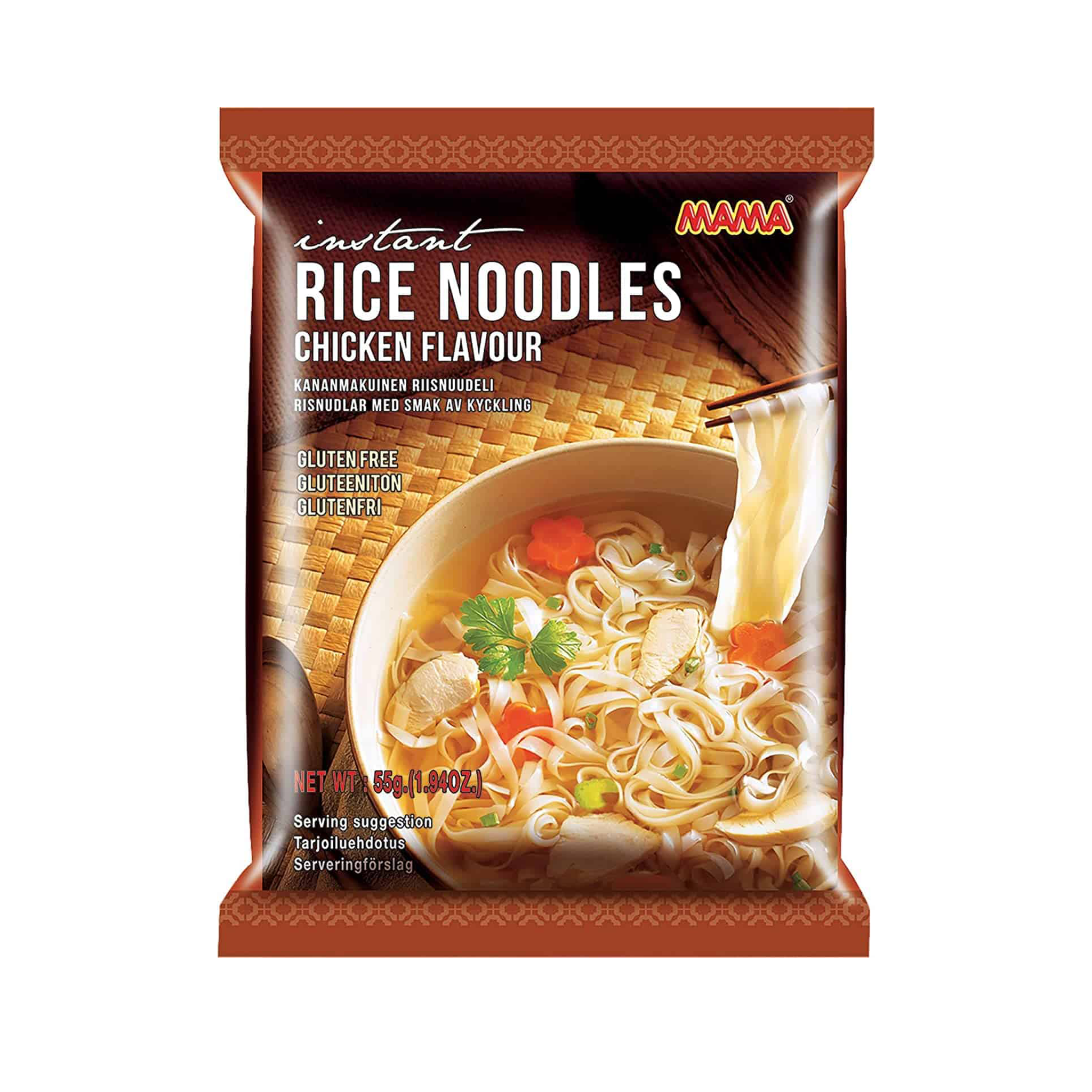Instant Rice Noodle Chicken 55g, Mama