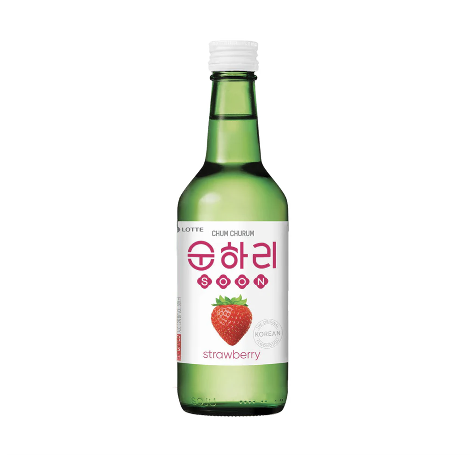 Soju Strawberry 12%. 350ml, KR ChumChurum Sunhari