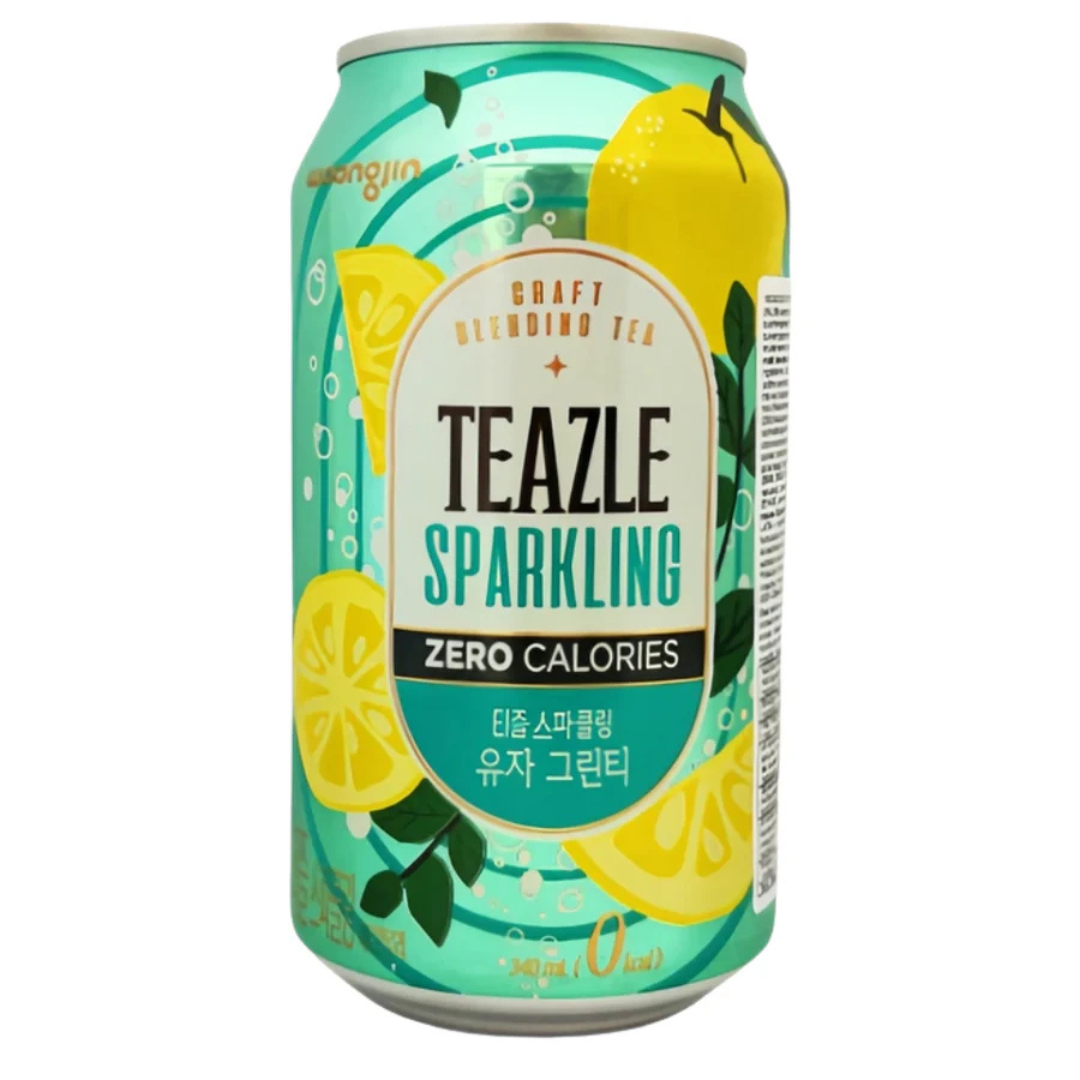 TEAZLE Sparkling Drink Citron Fl 340ml CAN