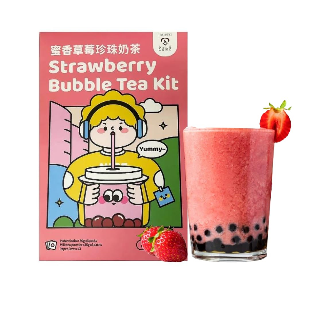 Tokimeki Bubble Tea Kit Strawberry 255g