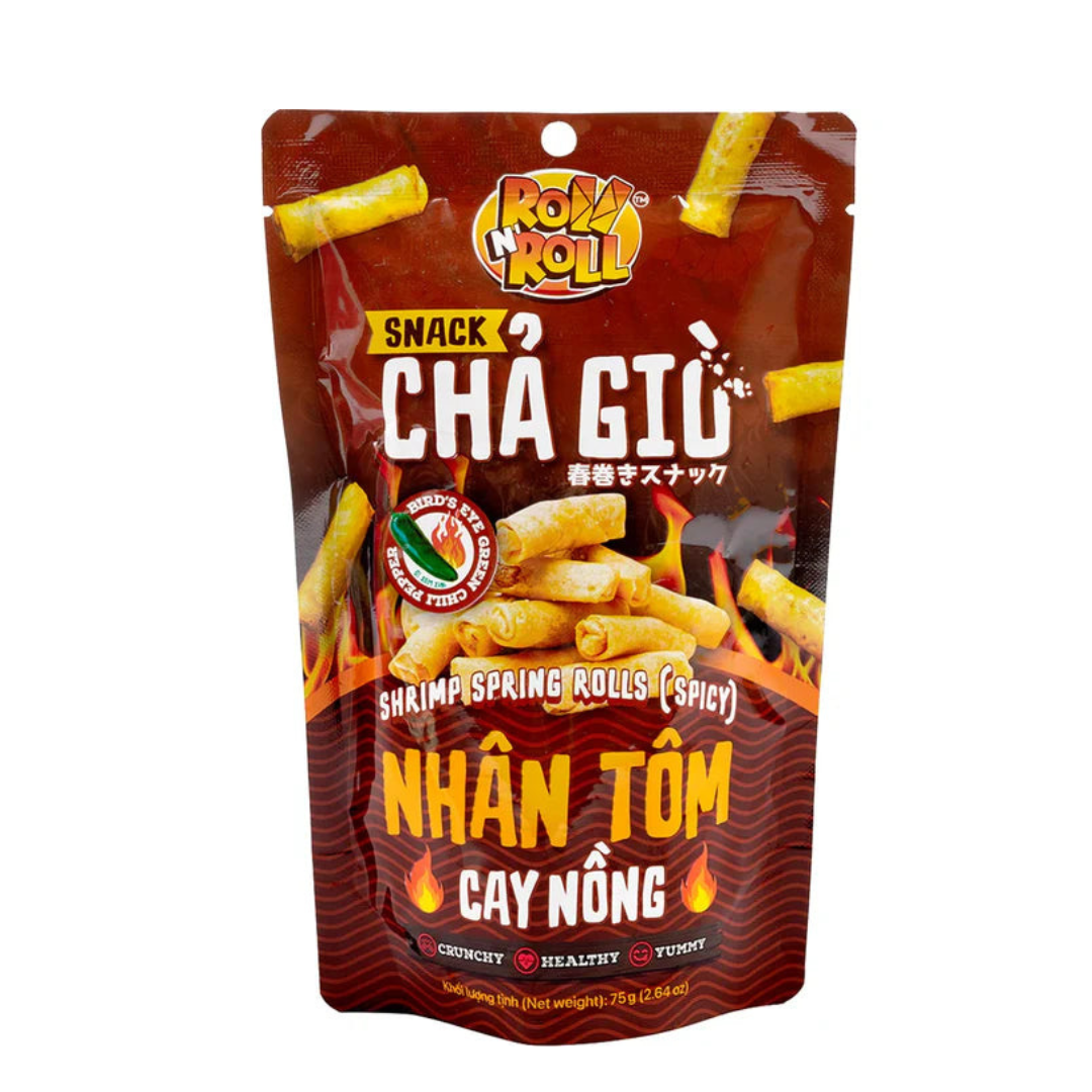 VN Fried Springroll Snack Shrimp Spicy Fl 75g