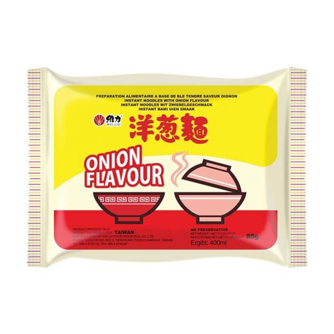 Instant Noodle Onion Flavour 85g, Wei Lih