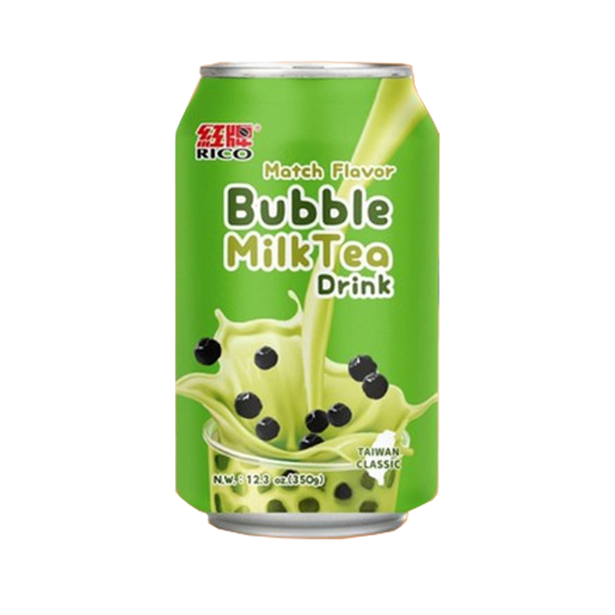 Bubble Milk Tea Drink Matcha 350 ML RICO