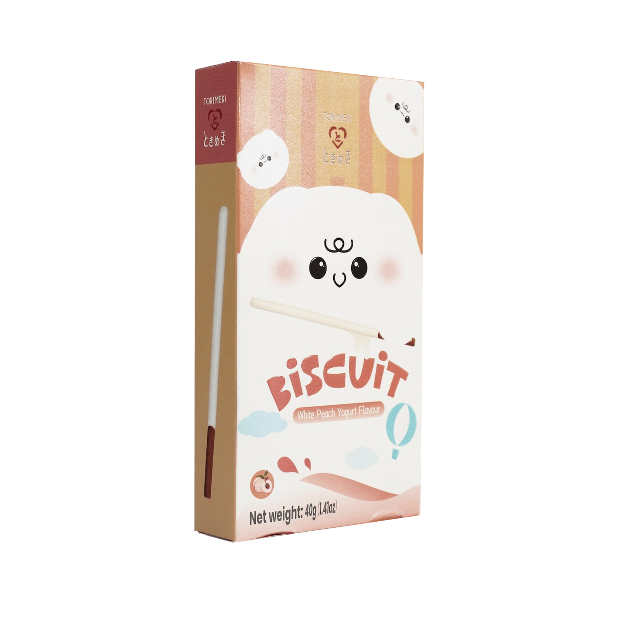 Tokimeki Biscuit Stick White Peach Yogurt 40g