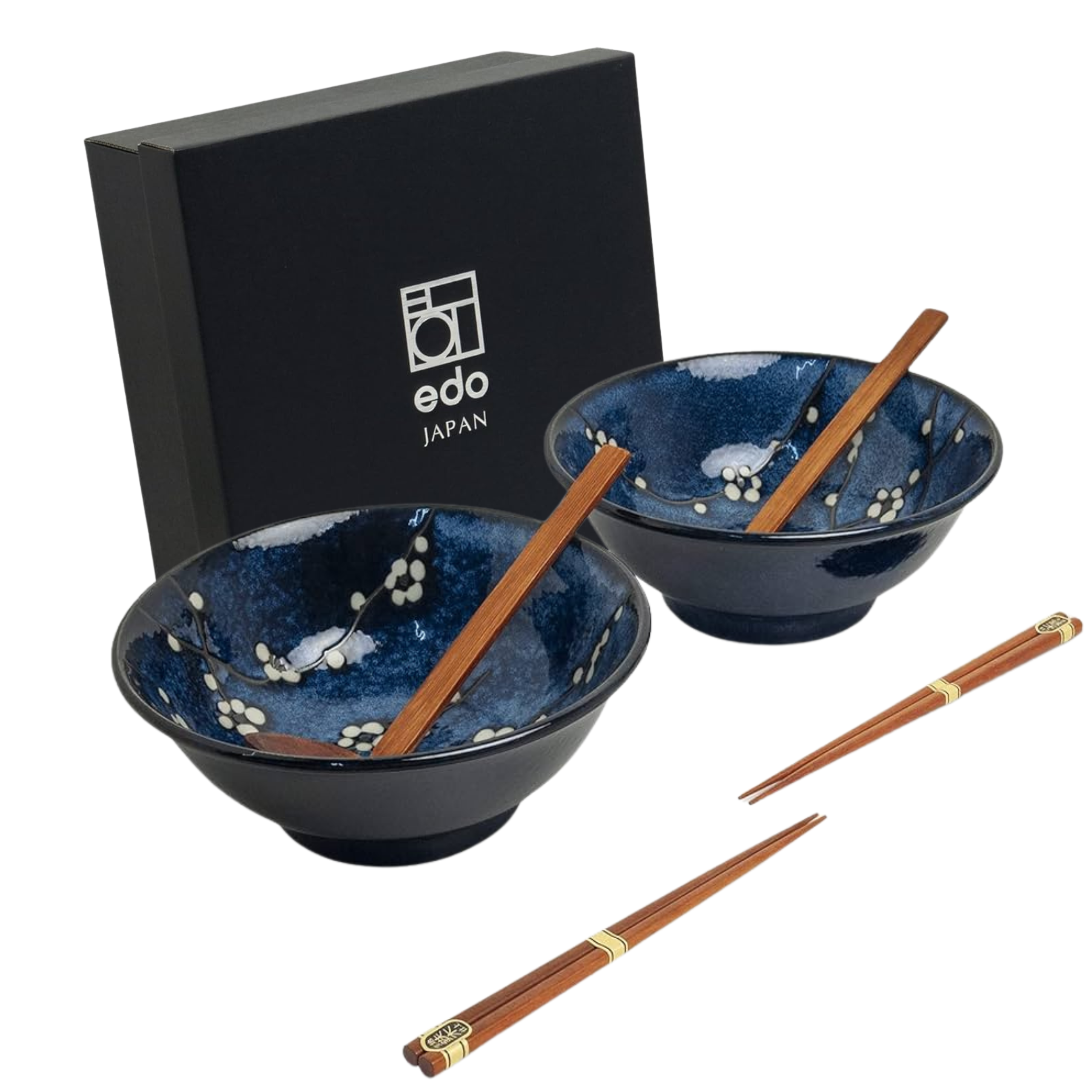 Ramen Bowl Set 22cm IZAYOI 1set, EDO