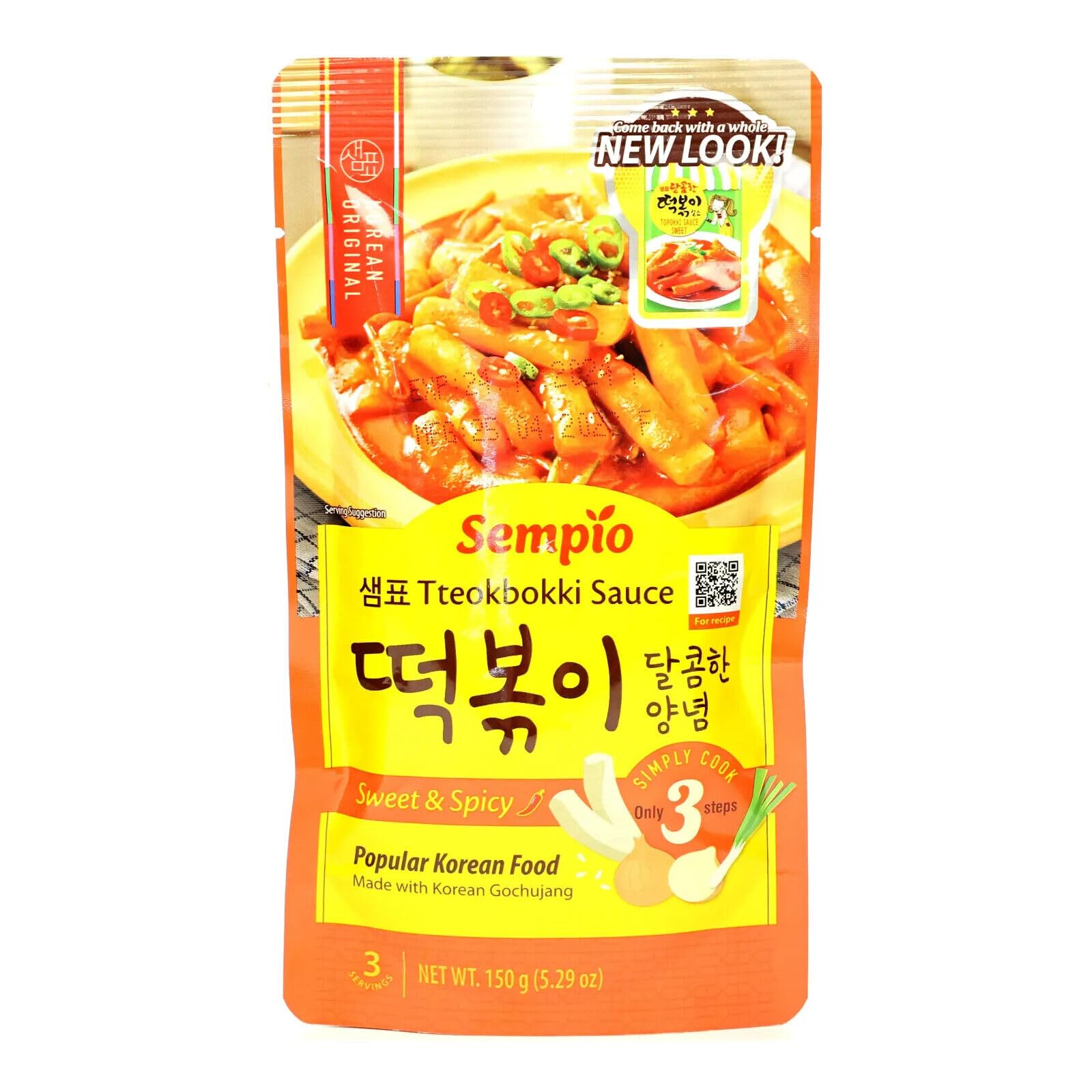 Tteokbokki Sauce Sweet and Spicy 150g, Sempio