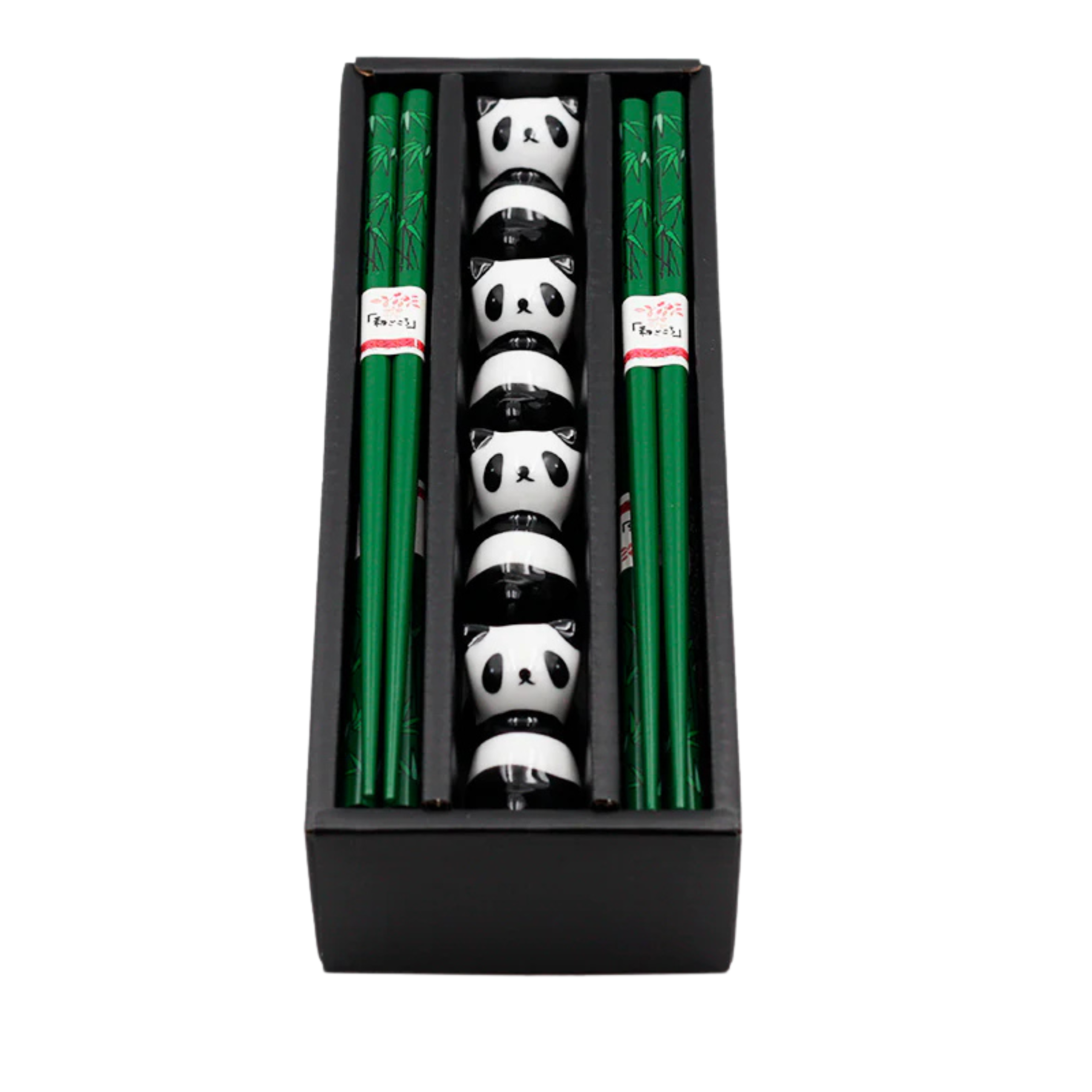 Chopsticks Set + Rest 22.5 cm 4 - Pers. Panda, NF