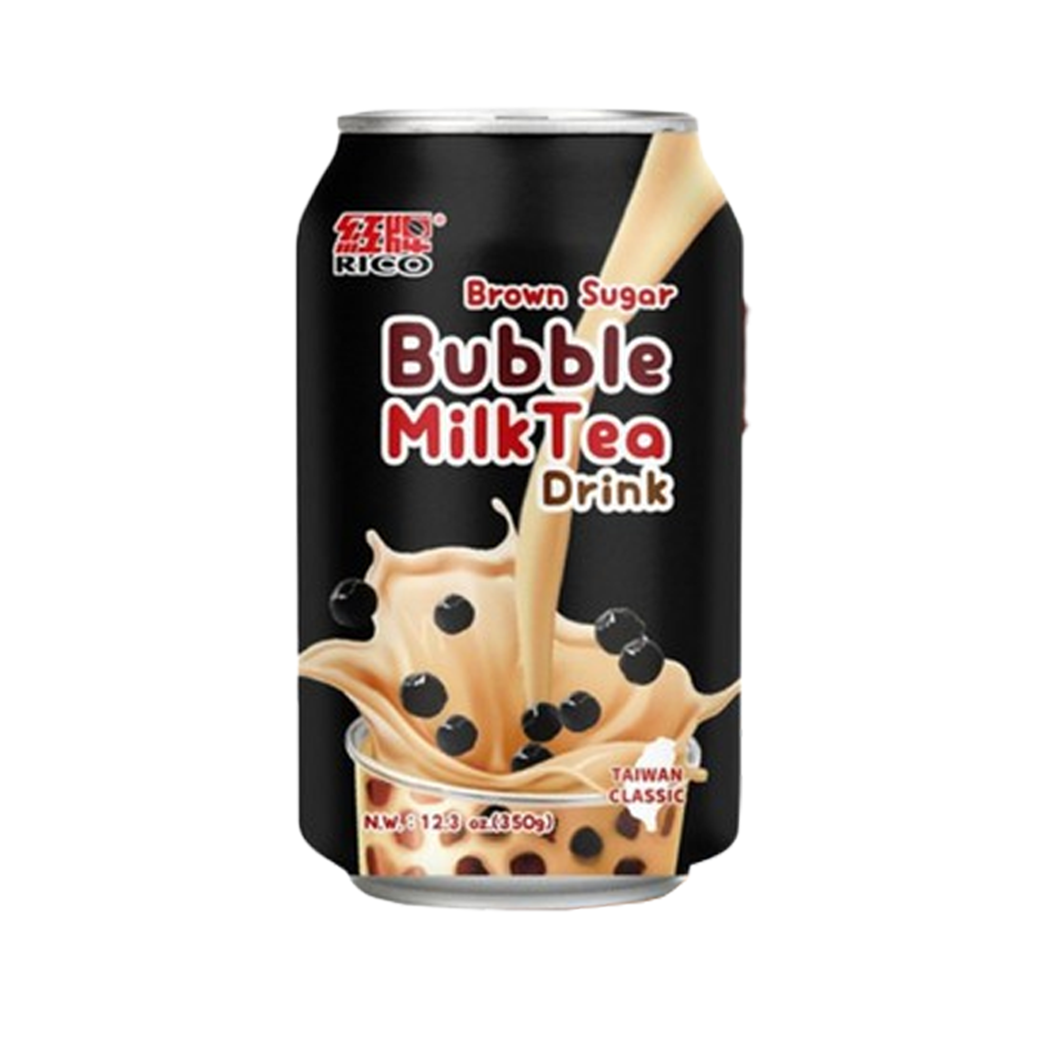 Bubble Milk Tea Drink Brown Sugar 350 ML RICO