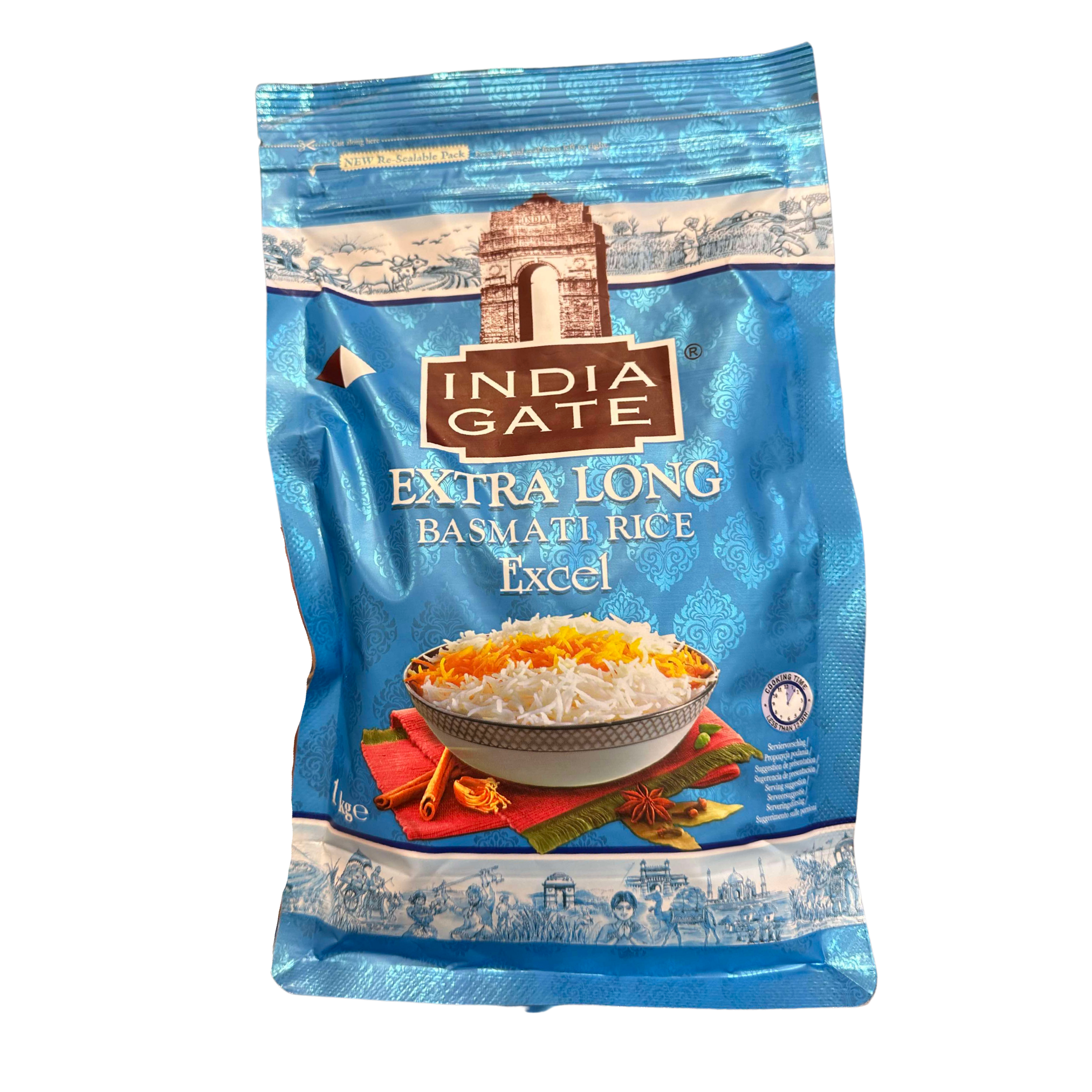 Basmati Rice Extra Long Excel 1kg, INDIA GATE