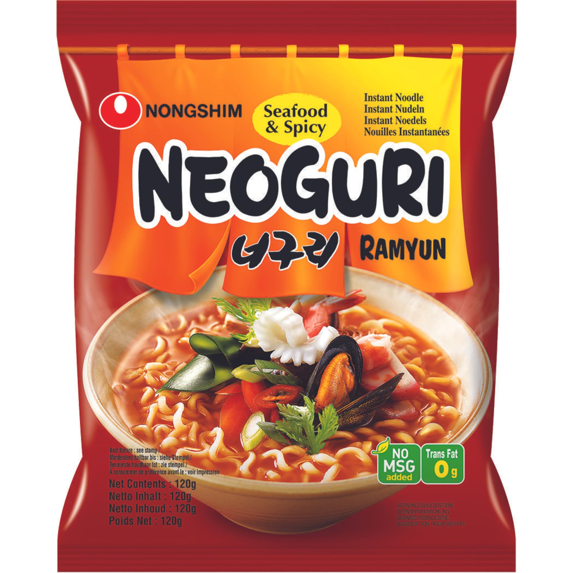 Instant Noodle Hot Neoguri 120g, NONG SHIM