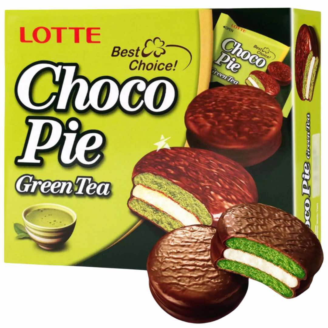 Lotte Chocopie Green Tea 12 - pack (12 x 28g)