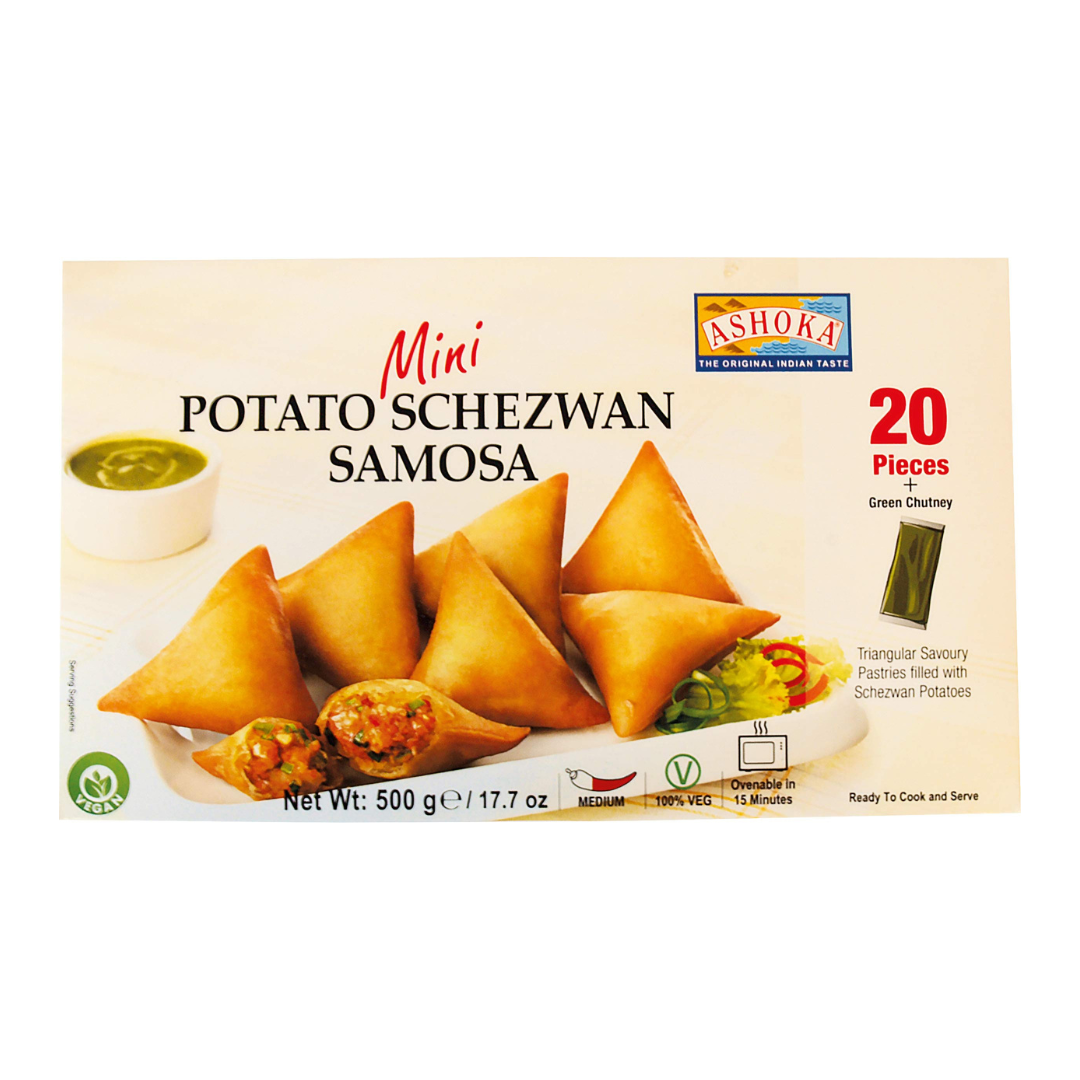 Mini Potato Peas Samosa (20 pieces) 500g, ASHOKA
