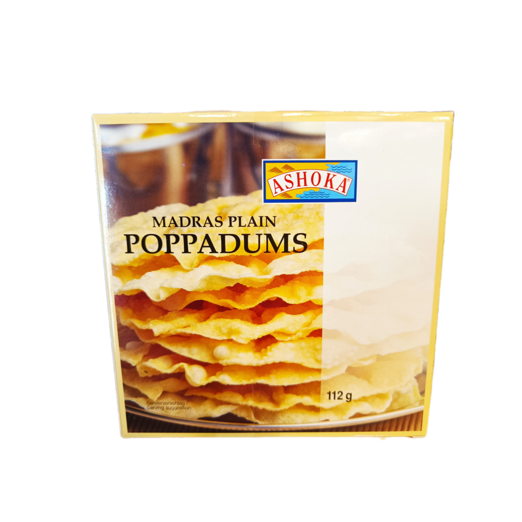 ASHOKA Poppadums Madras Plain 112 GR