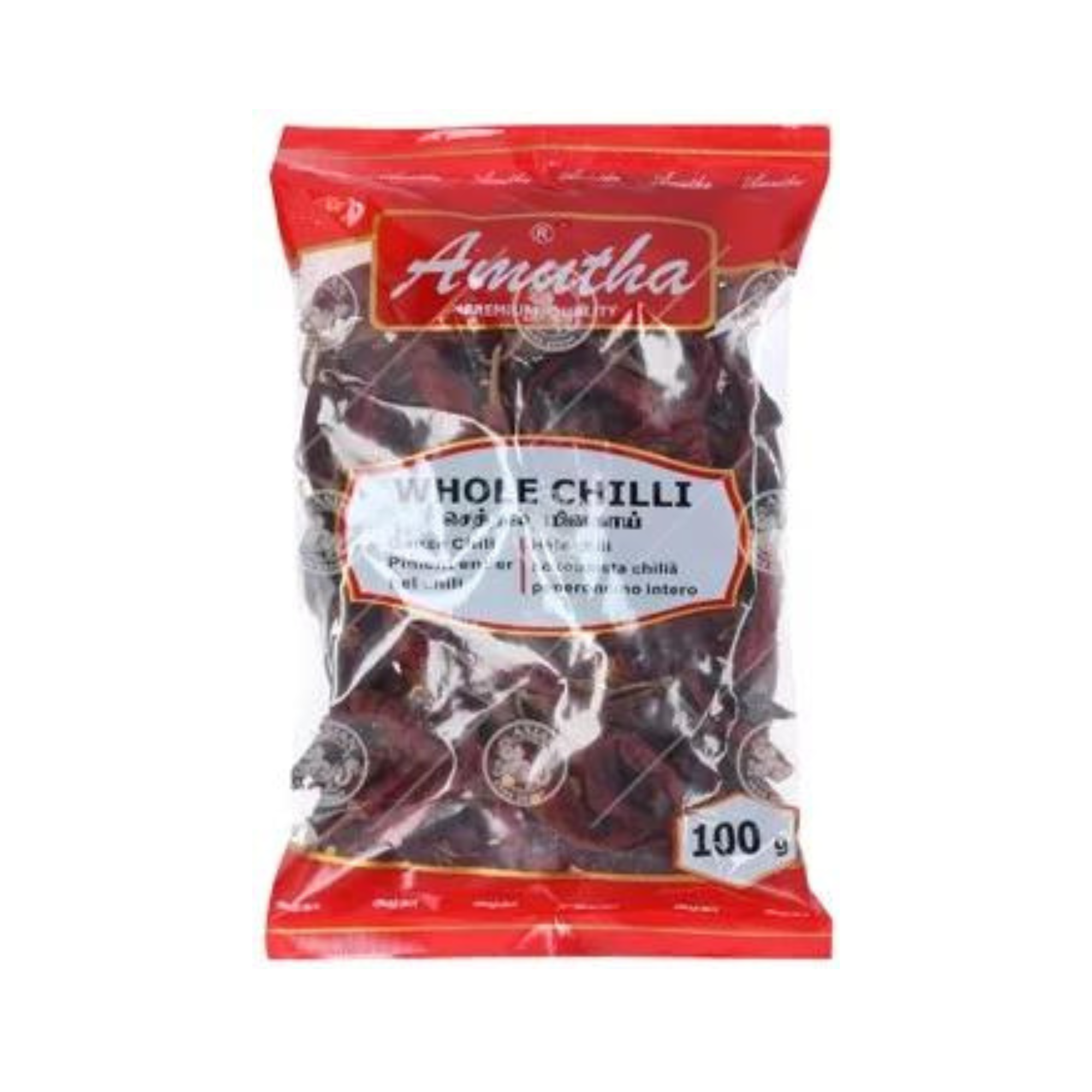 AMUTHA, Dried Chilli with stem 100g