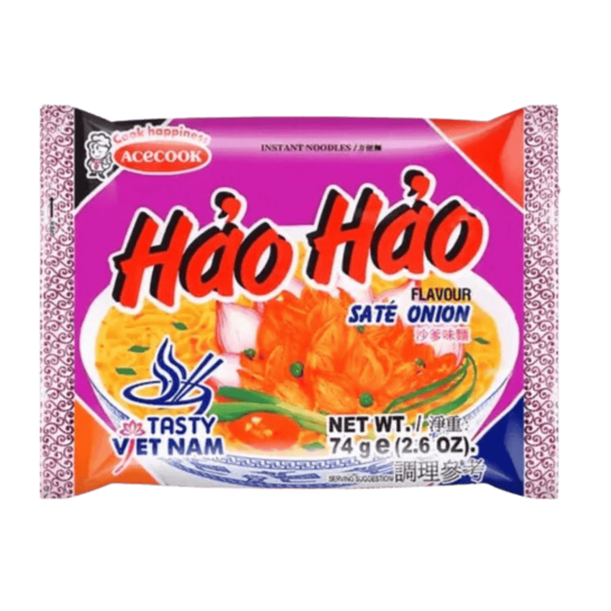 HAO HAO Instant Noodles Satay Onion  74 G