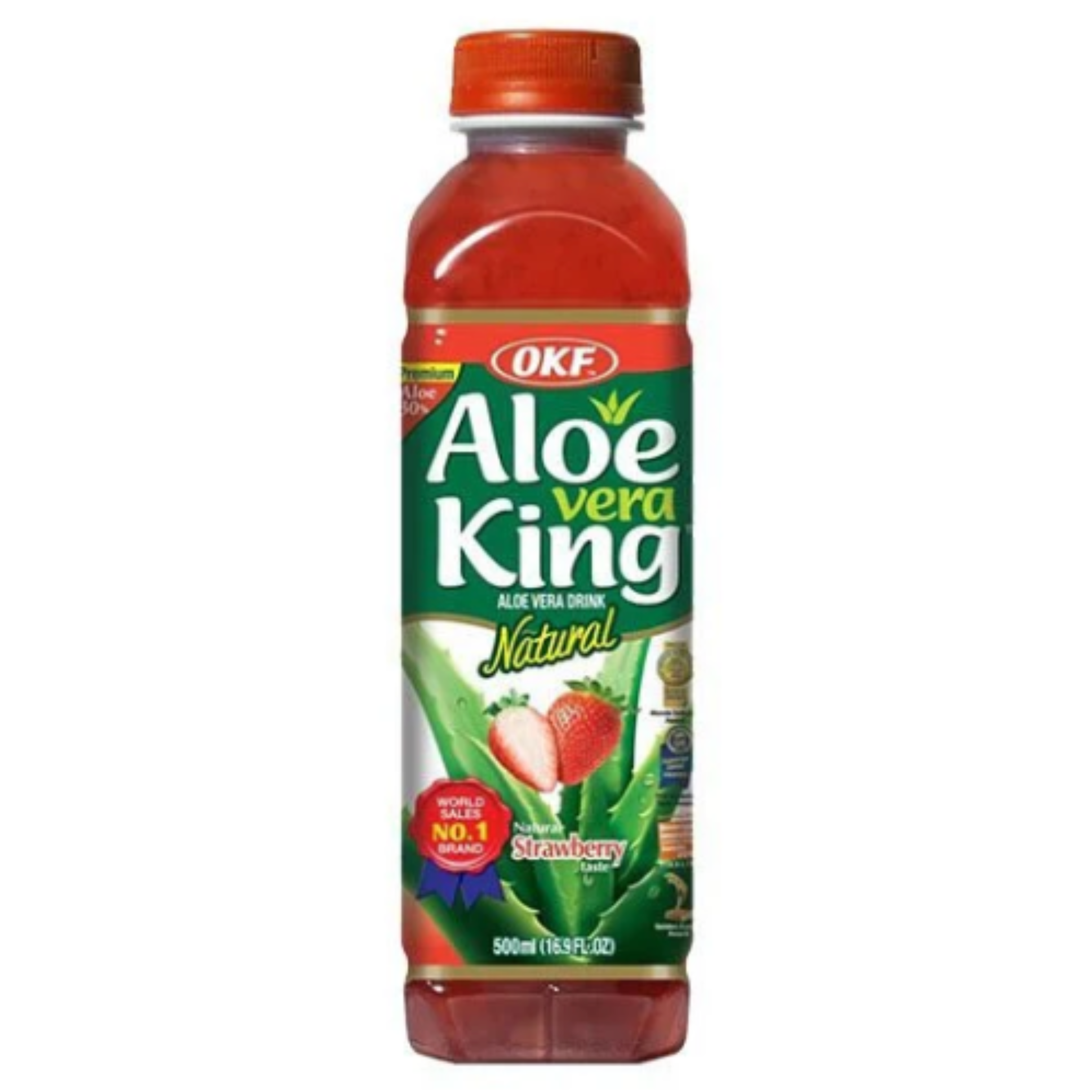 Aloe Vera Drink Strawberry 500 ml, OKF