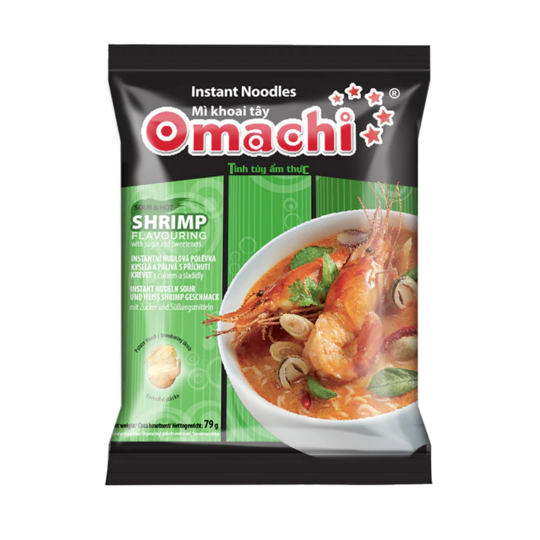 Potato Noodle HotSour Shrimp Fl 79g, Omachi