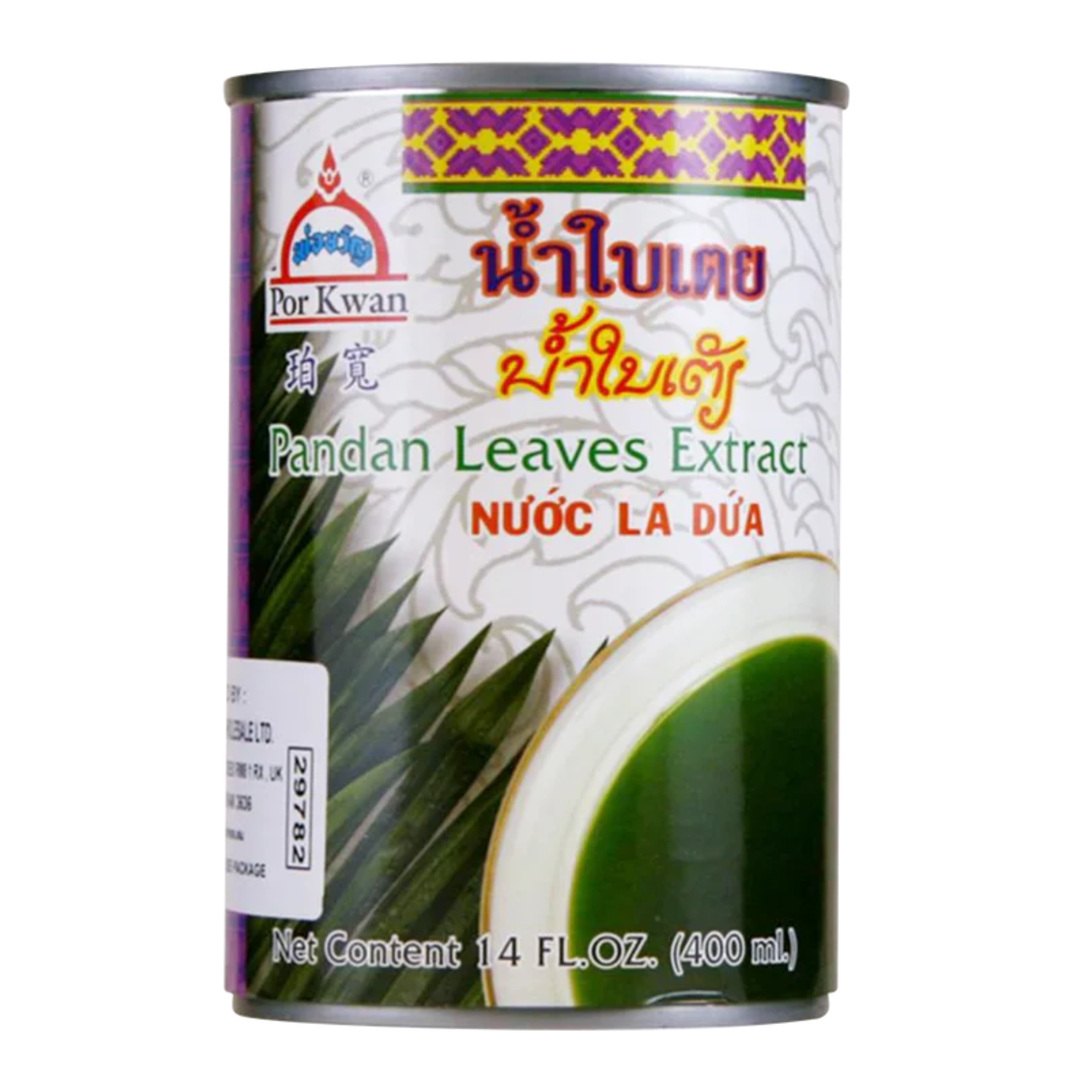 Pandan Leaves Extract 400ml, POR KWAN,