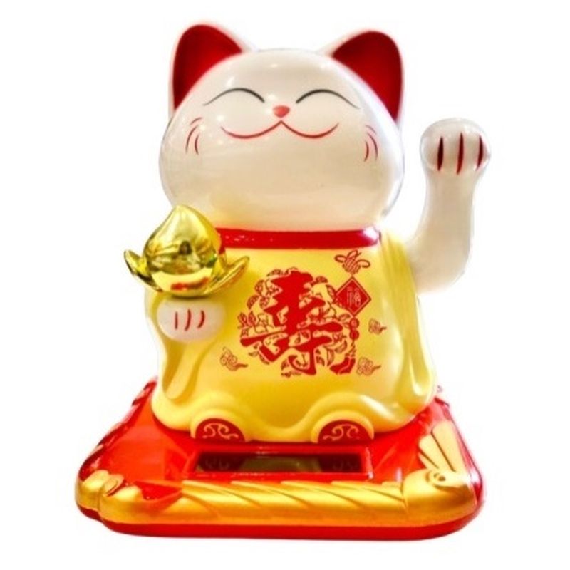 Fortune Cat Yellow Dress Solar 10.5 cm, NF