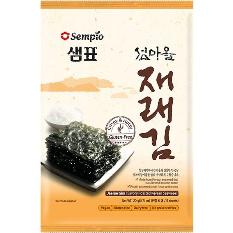 Savory Roasted Seaweed Jaerae Gim 20g, Sempio
