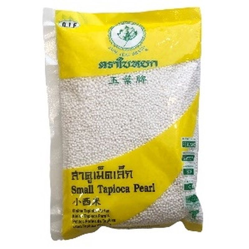 White Small Tapioca Pearls 400g, Jade Leaf
