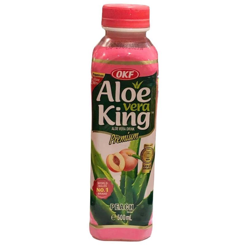 Aloe Vera Drink Peach 500 ml, OKF