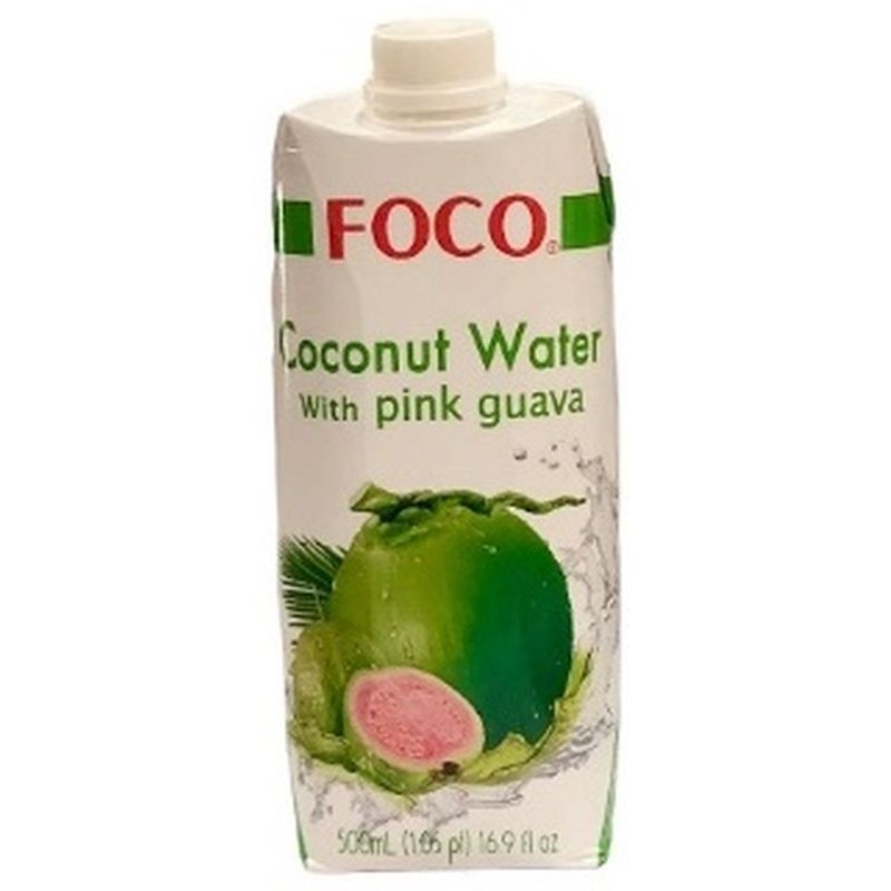 Coconut Water with Pink Guava 500 ml, Foco
