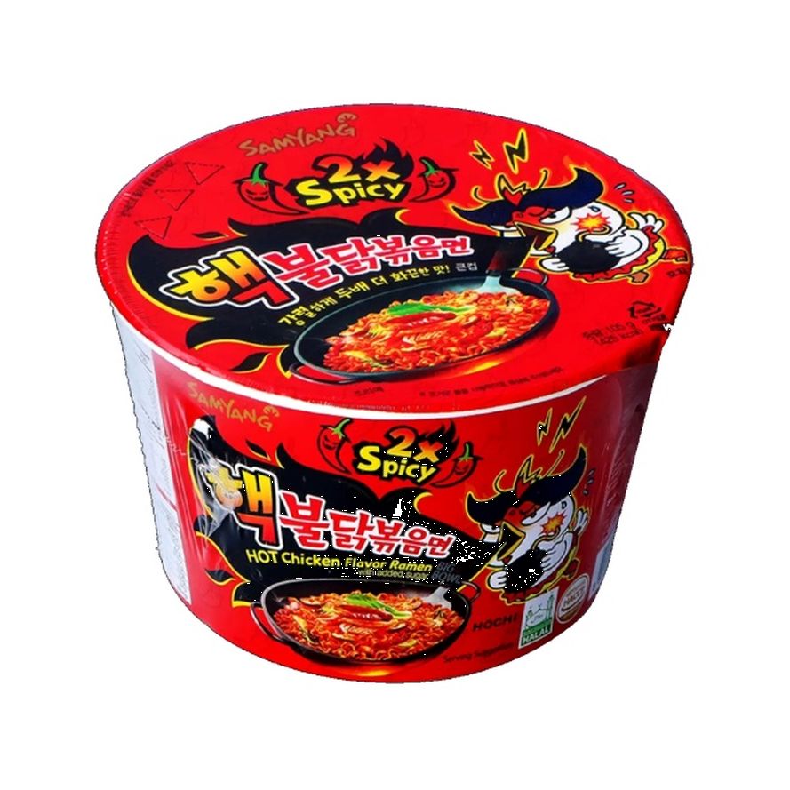 Hot Chicken 2x Spicy Big Bowl 105g, Samyang