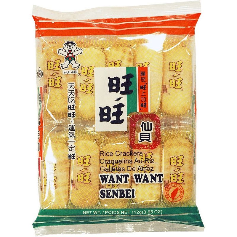 Salty Senbei Rice Crackers 112g, Want Want
