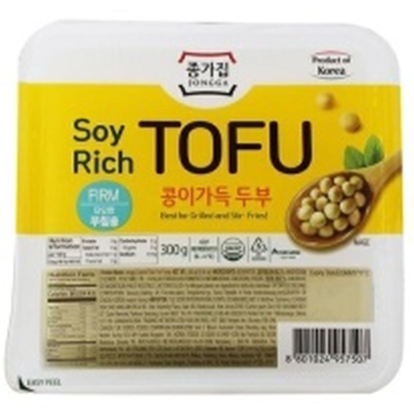 Korean Tofu for Frying - Firm 300g, Jongga