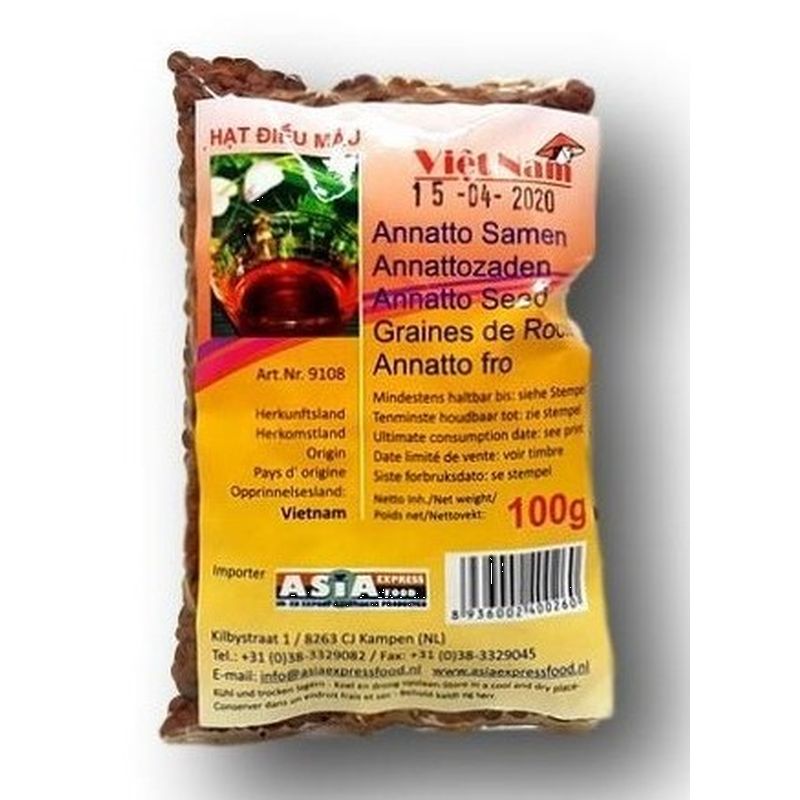 Anatto Seeds 100g, Viet Nam