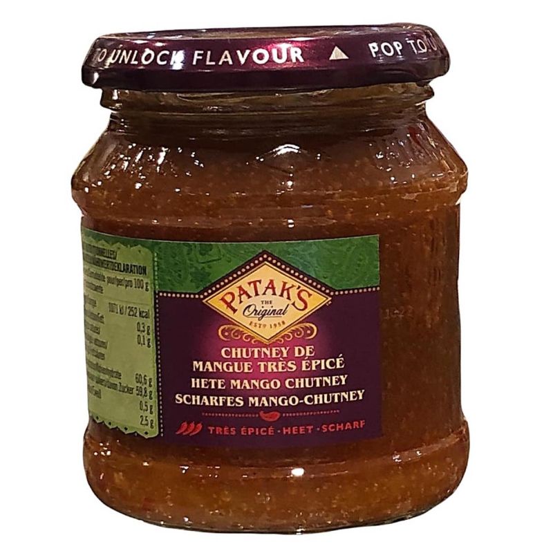 Hot Mango Chutney 340g, Patak's