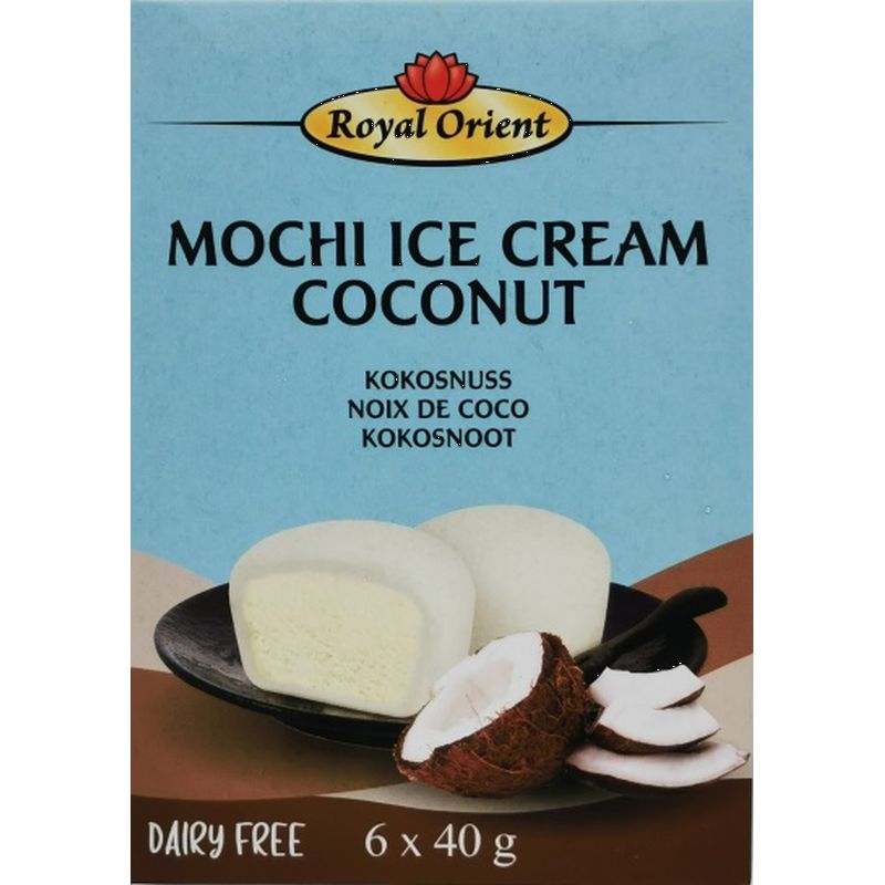Mochi Ice Cream Coconut 6 X 28g, Royal Orient