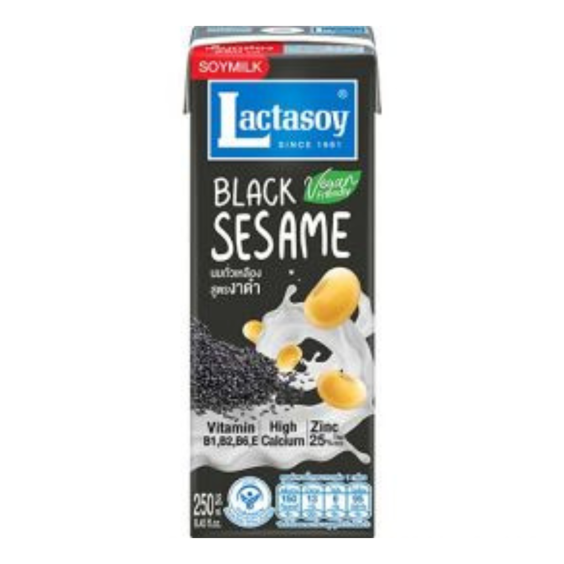 Soy Milk with Black Sesame 250ml, LACTASOY