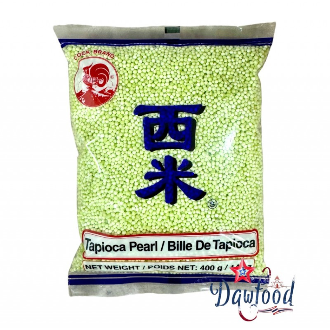 Tapioca Pearl Green (S)400g, COCK