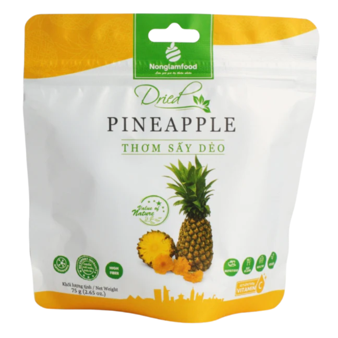 VN NLF Sof t Dried Pineapple/Thom Say Deo 75g