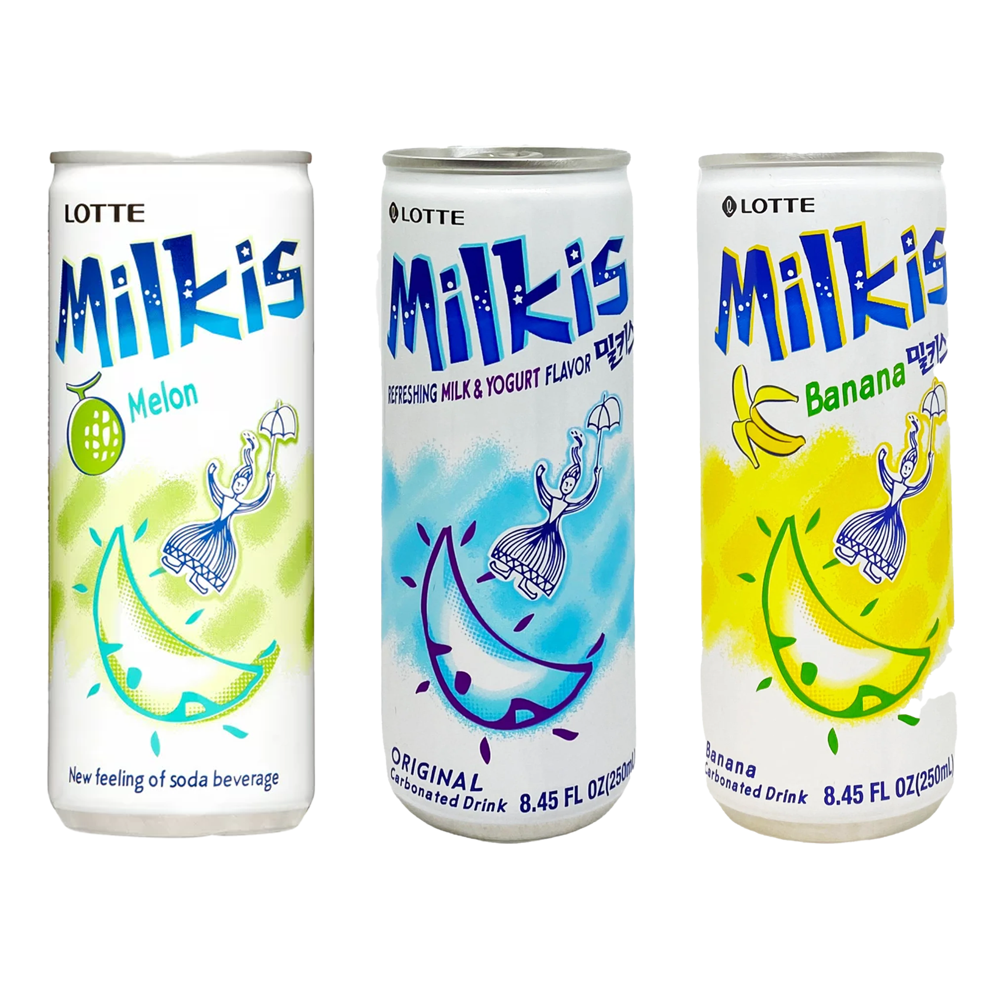 Milkis Soft Drink Banana 250 ML LOTTE