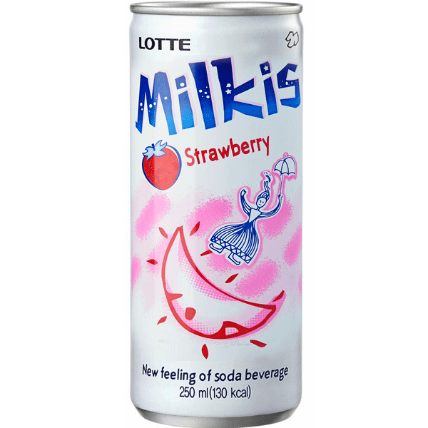 Milkis Soft Drink Strawberry (can)  250 ML